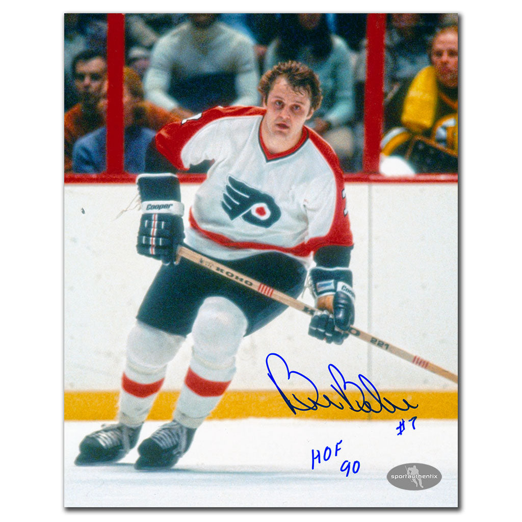 Bill Barber Philadelphia Flyers WHITE JERSEY Autographed 8x10 - Sport Authentix Inc