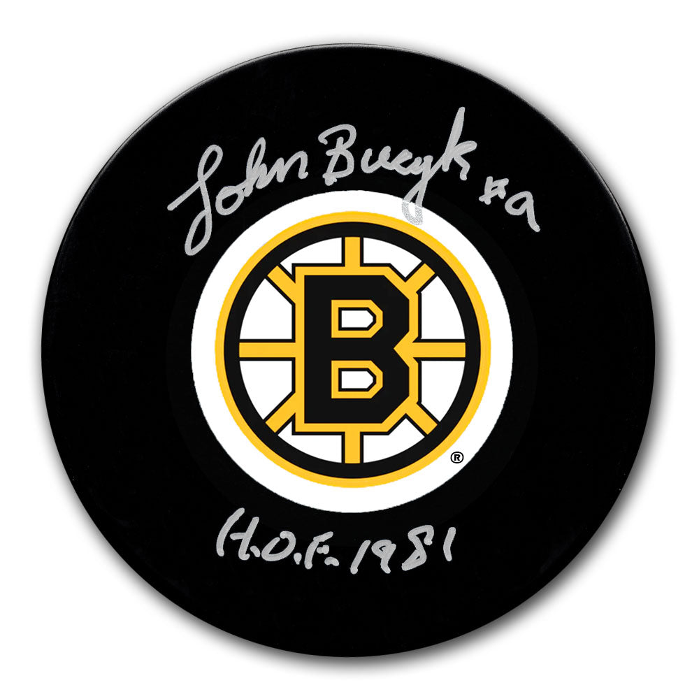 Johnny Bucyk Boston Bruins HOF Autographed Puck - Sport Authentix Inc
