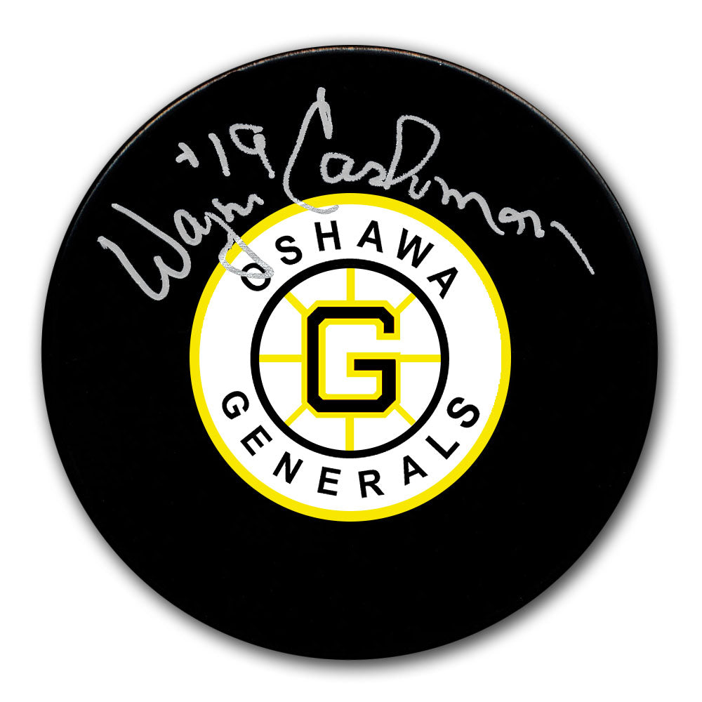 Wayne Cashman Oshawa Generals Autographed Puck - Sport Authentix Inc