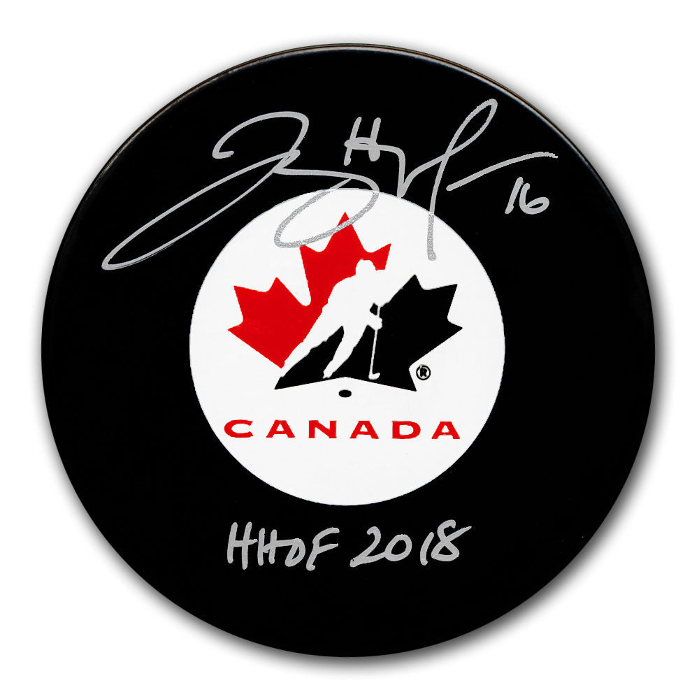 Jayna Hefford Team Canada HOF Autographed Puck - Sport Authentix Inc