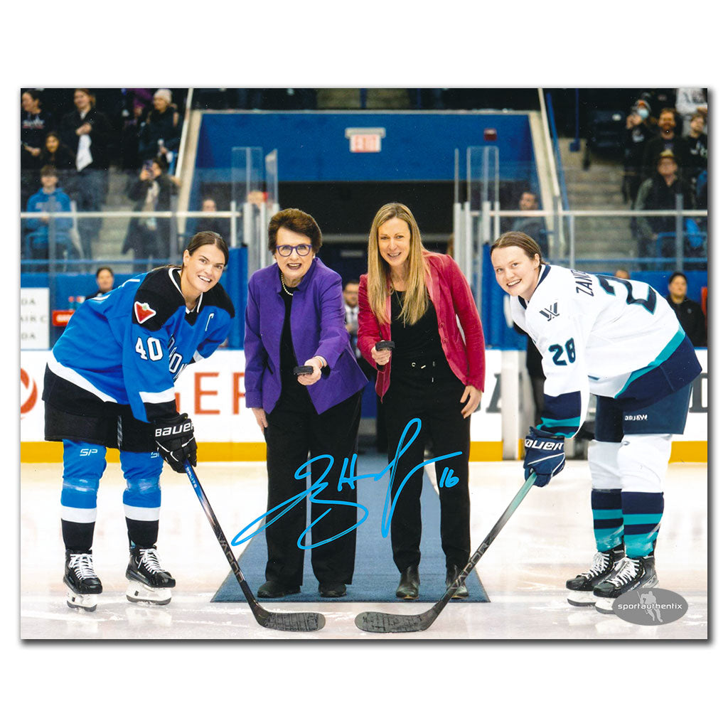 Jayna Hefford PWHL Ceremonial Puck Drop January 1, 2024 Autographed 8x10 - Sport Authentix Inc