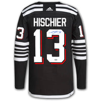 Nico Hischier New Jersey Devils Alternate Adidas Pro Autographed Jersey - Sport Authentix Inc