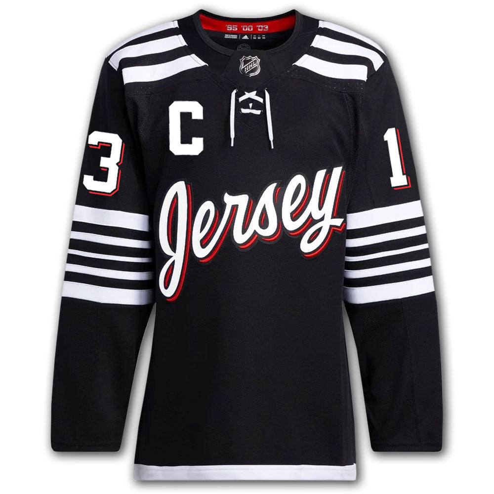 Nico Hischier New Jersey Devils Alternate Adidas Pro Autographed Jersey - Sport Authentix Inc
