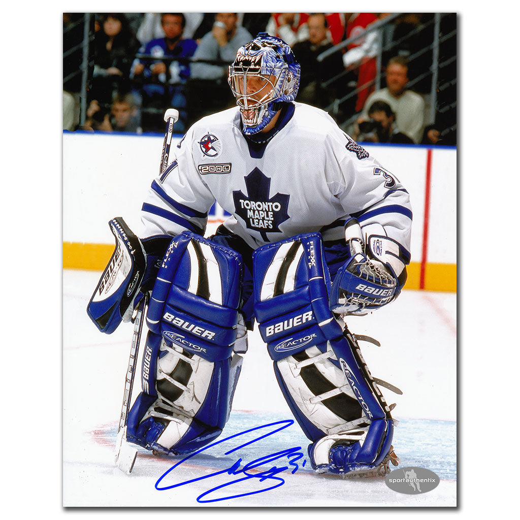 Curtis Joseph Toronto Maple Leafs WHITE JERSEY Autographed 8x10 - Sport Authentix Inc