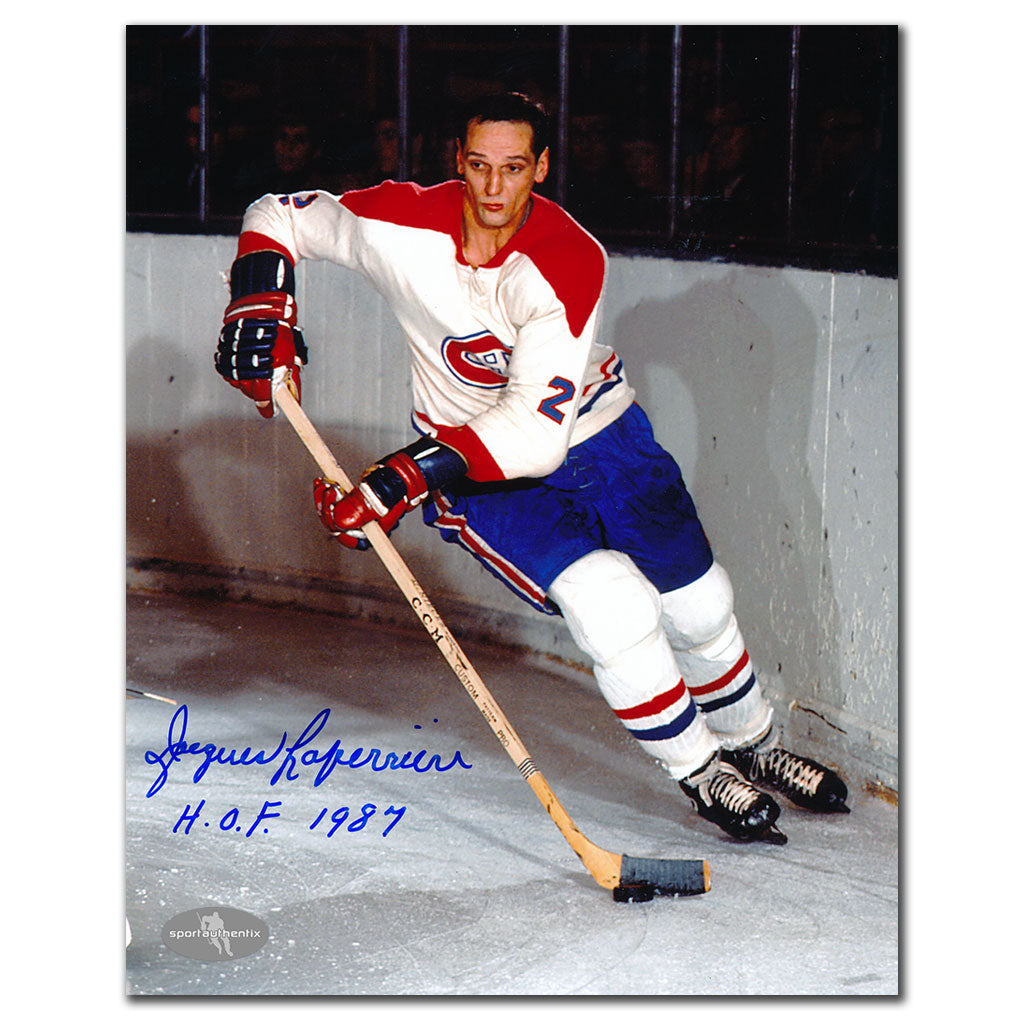 Jacques Laperriere Montreal Canadiens HOF Autographed 8x10 - Sport Authentix Inc