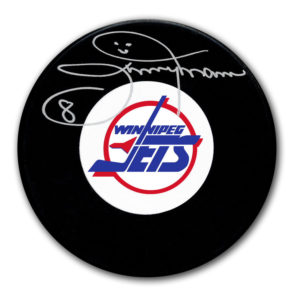 Jimmy Mann Winnipeg Jets Autographed Puck