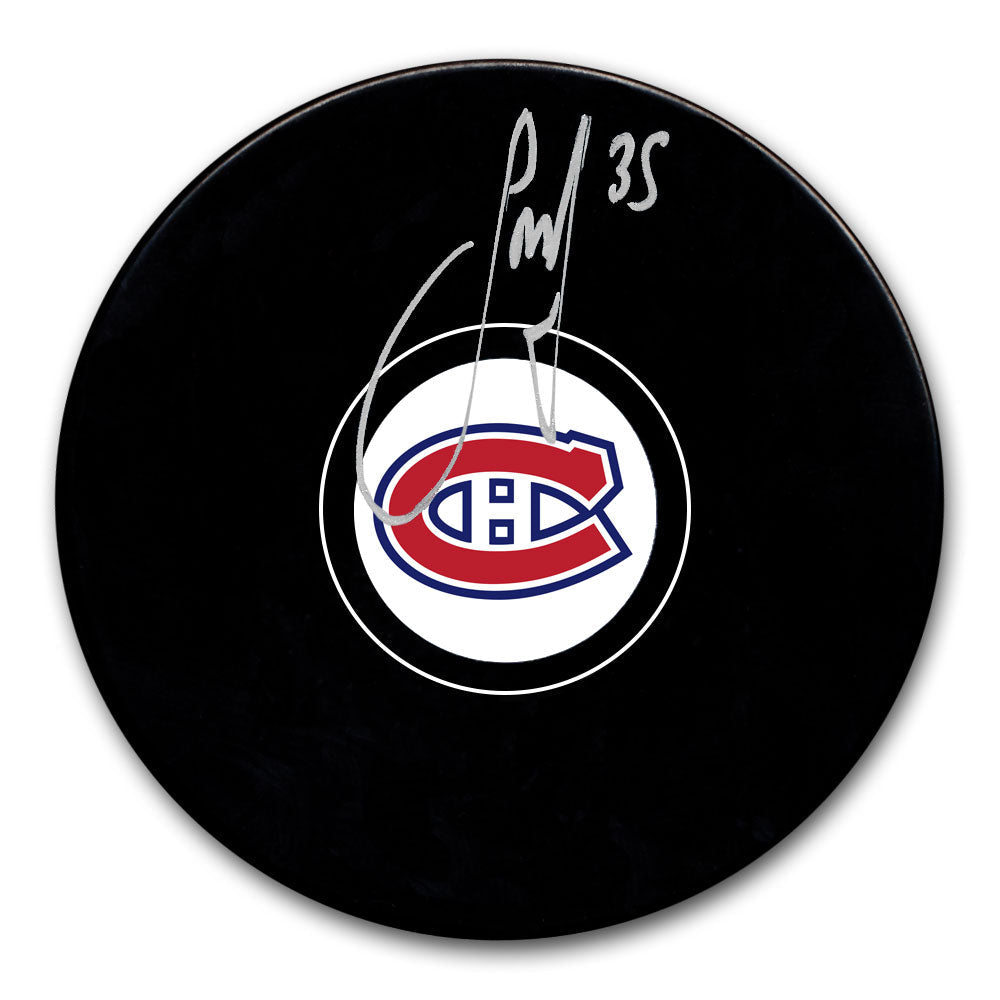 Sam Montembeault Montreal Canadiens Autographed Puck - Sport Authentix Inc