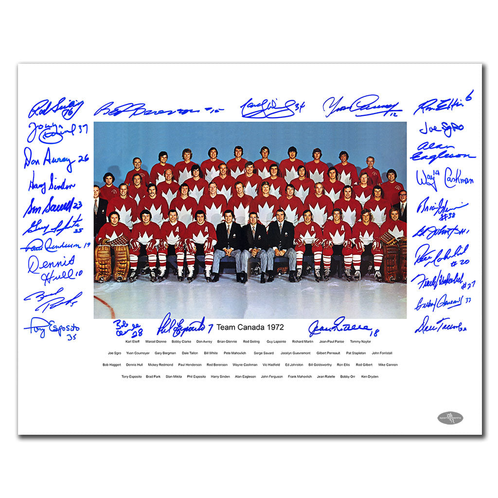 1972 Summit Series Team Canada Autographed 16x20 Signed by 27