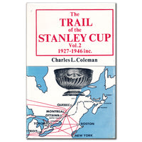 ULTRA RARE Charles L. Coleman THE TRAIL OF THE STANLEY CUP Vol. 2 1927 - 1946 Hardcover Book - Sport Authentix Inc