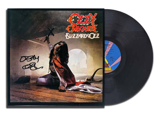 Ozzy Osbourne Signed BLIZZARD OF OZ Autographed Vinyl Album LP BAS COA