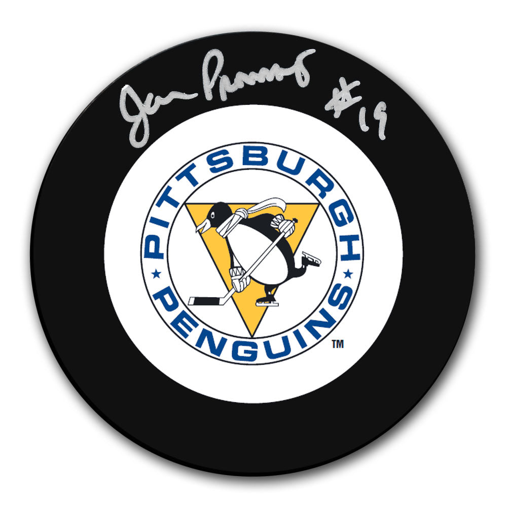 Jean Pronovost Pittsburgh Penguins Retro Autographed Puck
