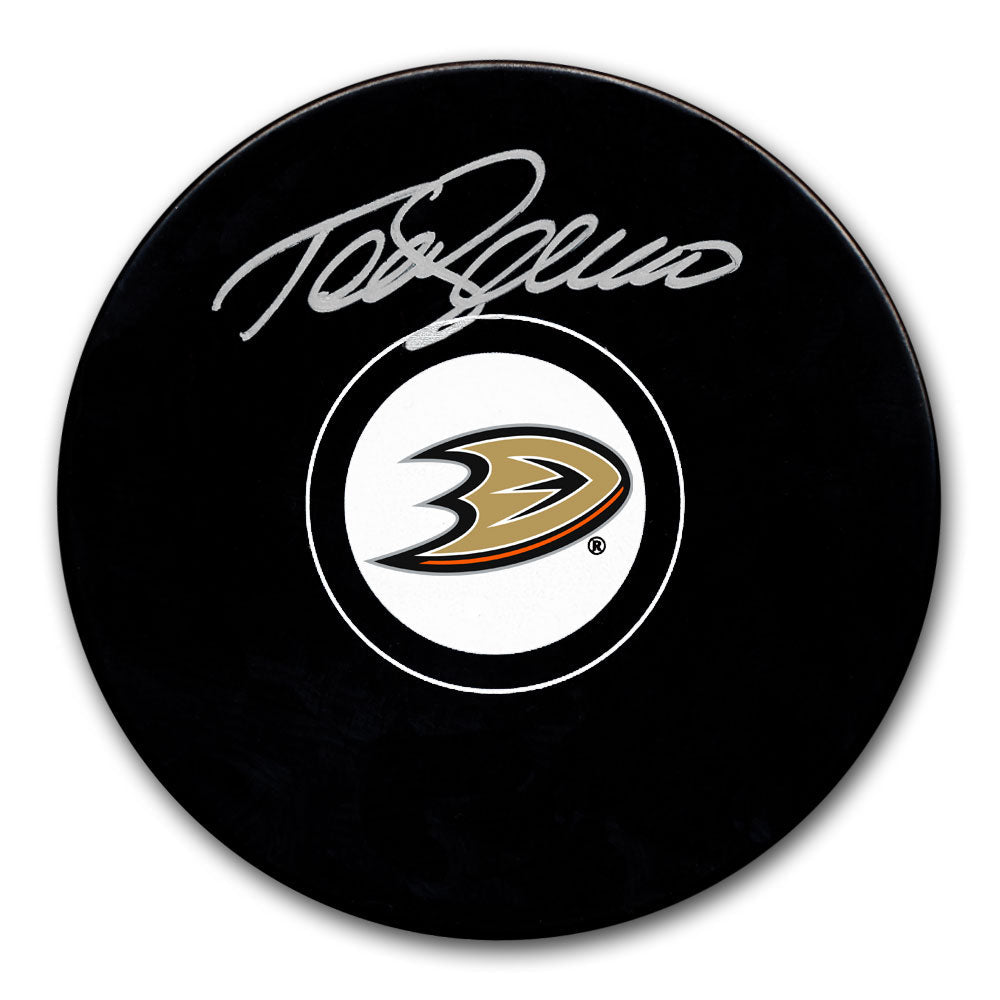 Teemu Selanne Anaheim Ducks Autographed Puck - Sport Authentix Inc