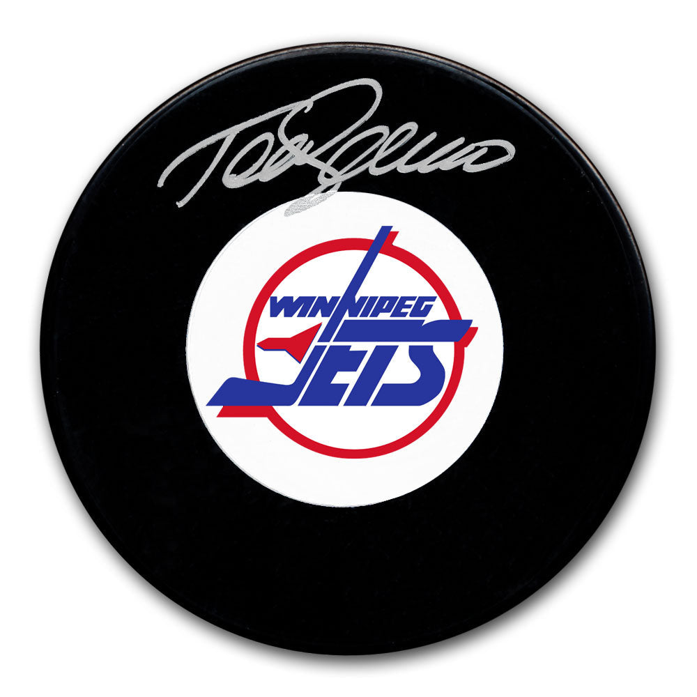 Teemu Selanne Winnipeg Jets Autographed Puck - Sport Authentix Inc