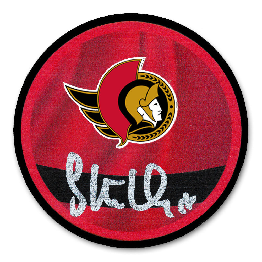 Tim Stutzle Ottawa Senators Reverse Retro Autographed Puck