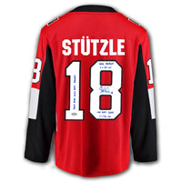 Tim Stutzle Ottawa Senators STATS Fanatics Autographed Jersey