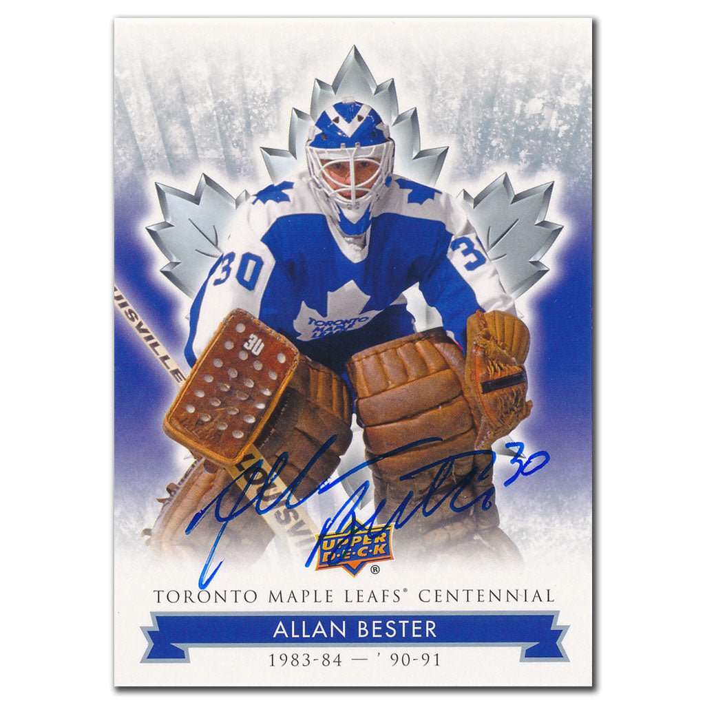 2017 Upper Deck Toronto Maple Leafs Centennial Allan Bester Autographed Card #30