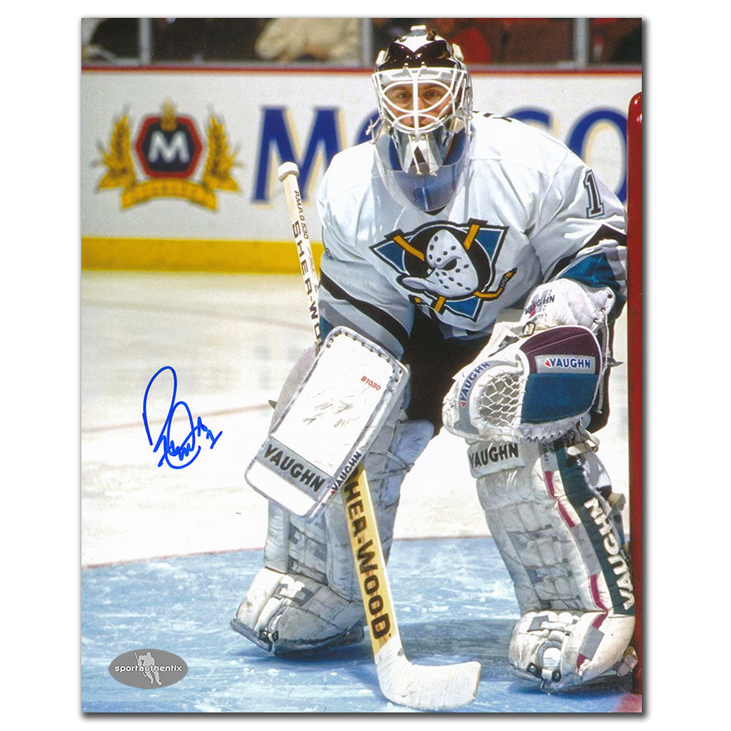 Ron Tugnutt Anaheim Mighty Ducks Autographed 8x10 - Sport Authentix Inc