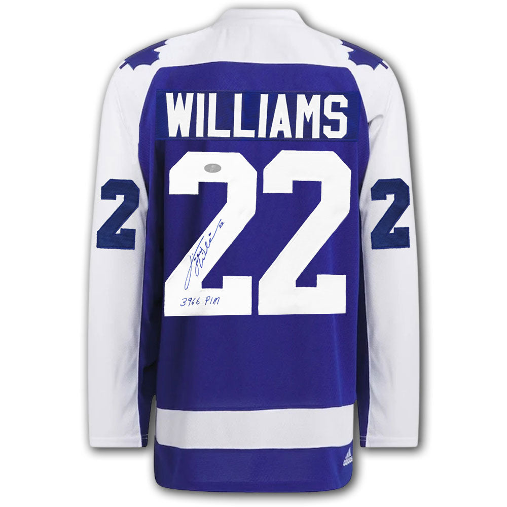 Tiger Williams Toronto Maple Leafs Adidas Pro Autographed Jersey - Sport Authentix Inc