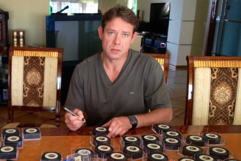 Pavel Bure private signing at his residence in Moscow, Russia, July 2012