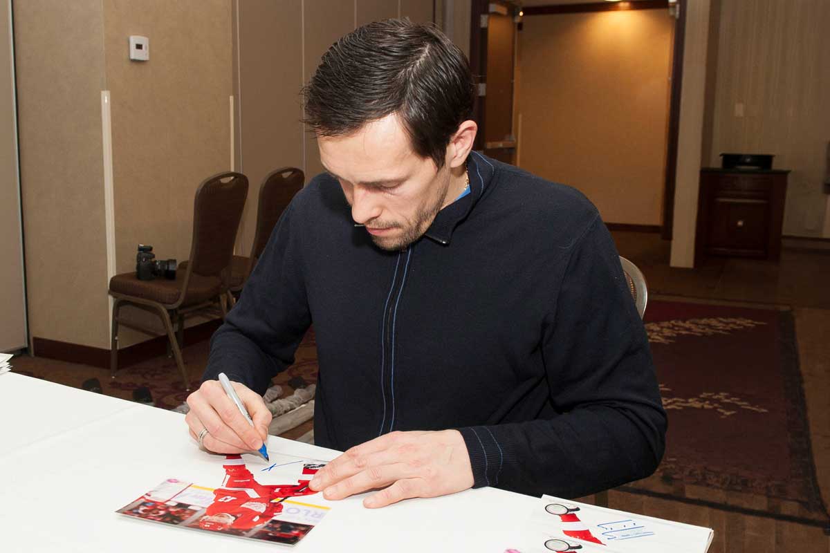 Pavel Datsyuk Signing Event — January 2015