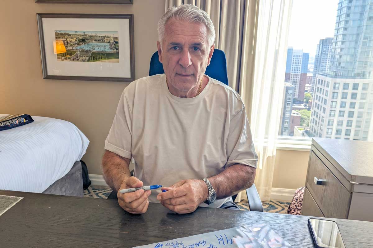 Ron Francis private signing at the One King West Hotel in Toronto, Ontario, June 2025