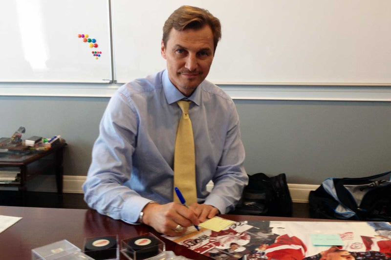 Sergei Fedorov private signing at his office in Moscow, Russia, July 2013