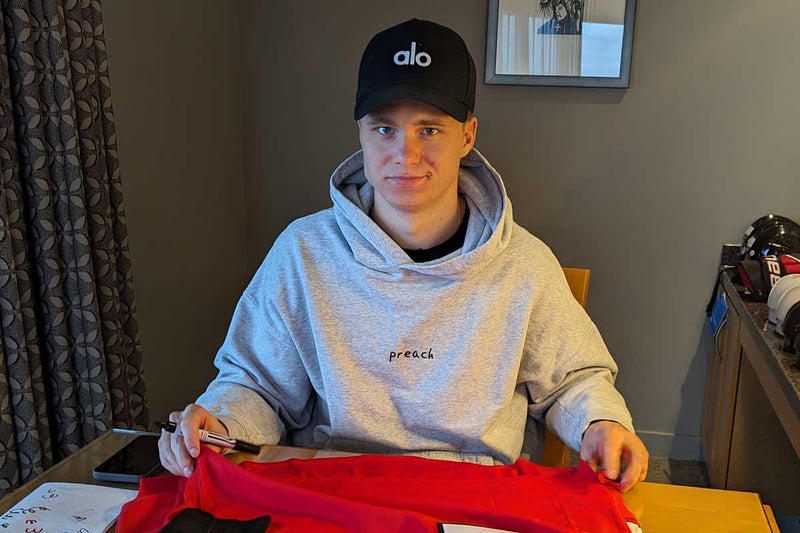 Tim Stutzle private signing in Ottawa, Ontario, February 2024