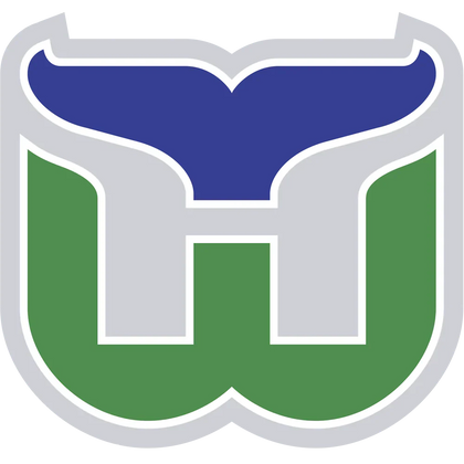 Hartford Whalers autographed memorabilia collection logo