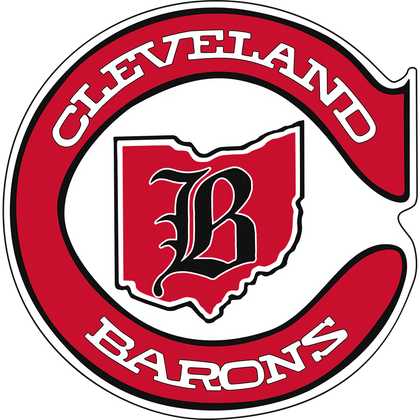 Cleveland Barons autographed memorabilia collection logo