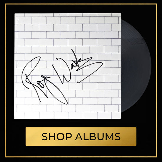 Signed music albums collection featuring autographed entertainment memorabilia