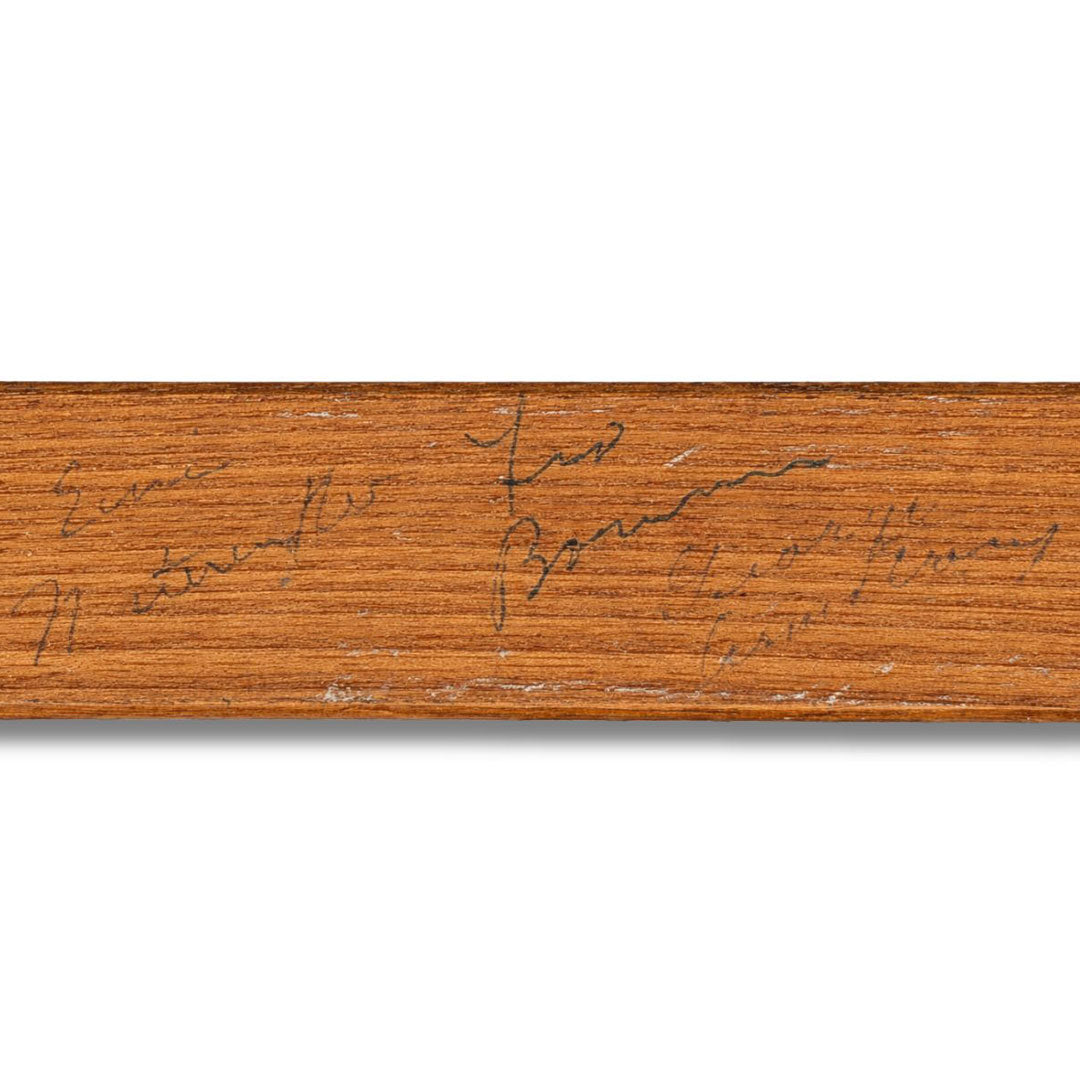 Toronto Maple Leafs Autographed 1953-54 Team Signed Hockey Stick - Tim Horton