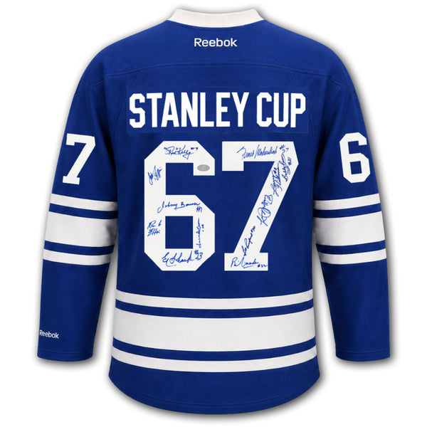 Toronto Maple Leafs autographed 1967 Stanley Cup team signed Reebok jersey back