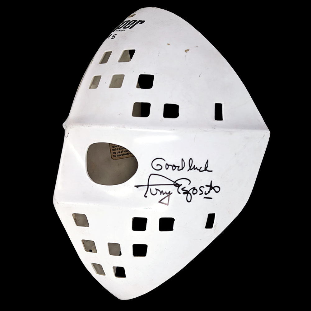 Ken Dryden & Tony Esposito Dual Autographed Goalie Mask RARE