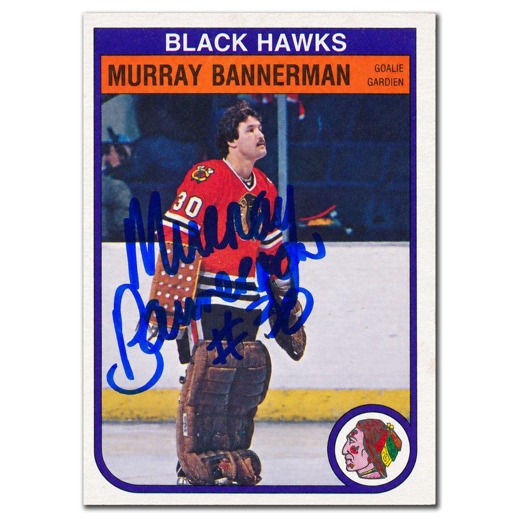 Murray Bannerman Autographed 1982-83 O-Pee-Chee OPC Hockey Card #61
