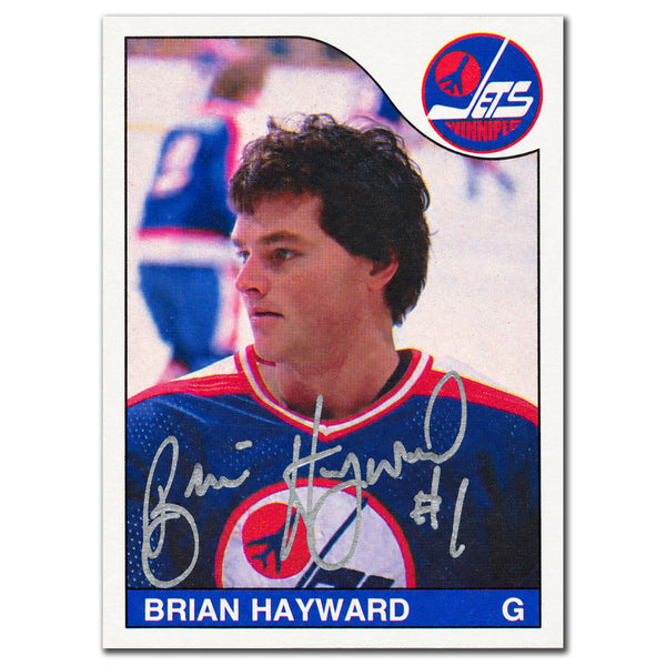 Brian Hayward autographed 1985-86 O-Pee-Chee OPC Rookie Card #226 featuring the Winnipeg Jets