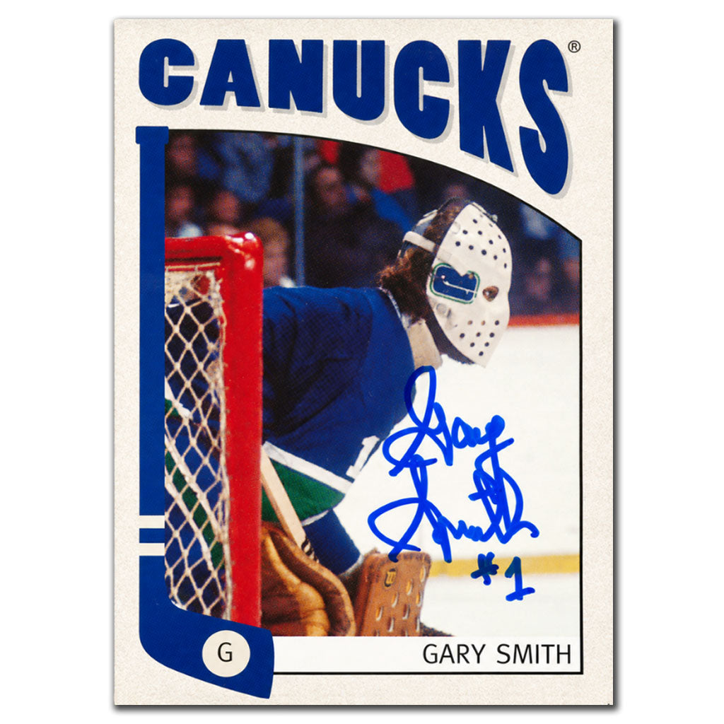 Gary Smith autographed 2004-05 In The Game Between The Pipes Vancouver Canucks hockey card #126