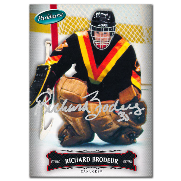 Richard Brodeur Autographed 2006-07 Upper Deck Parkhurst Hockey Card #24
