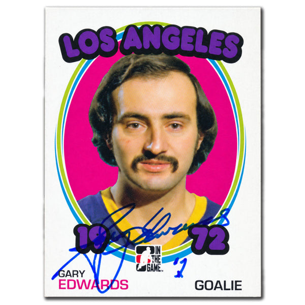 Gary Edwards autographed 2009-10 In The Game Between The Pipes The Year In Hockey 1972 card #081