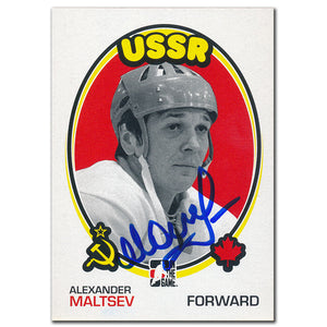 2009-10 ITG 1972 The Year in Hockey Alexander Maltsev Autographed Card #169