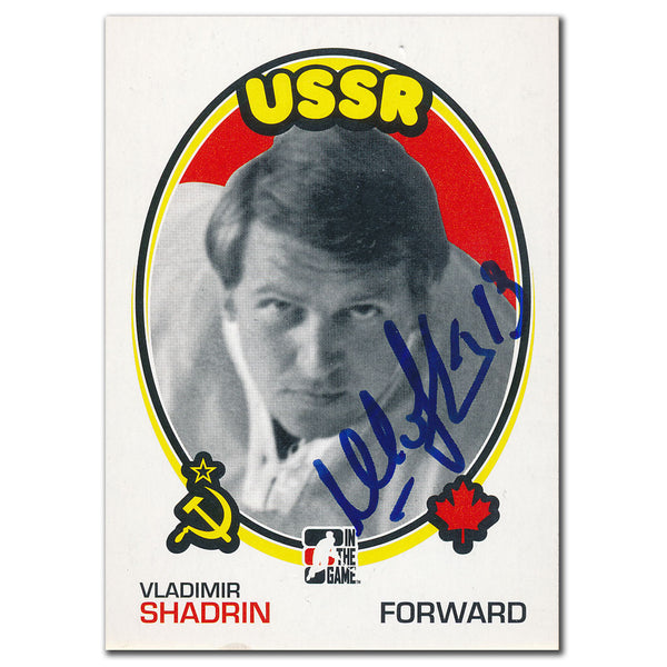 2009-10 ITG 1972 The Year in Hockey Vladimir Shadrin Autographed Card #185