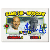 2009-10 ITG 1972 The Year in Hockey Alexander Yakushev Gary Bergman Autographed Card #195
