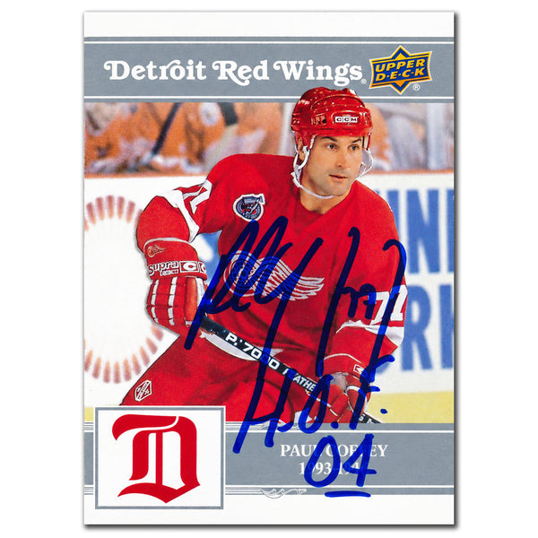 Paul Coffey autographed 2025-26 Upper Deck Detroit Red Wings Centennial hockey card #61