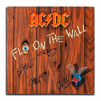 AC/DC Signed Vinyl Record - Autographed Fly on the Wall LP - JSA LOA