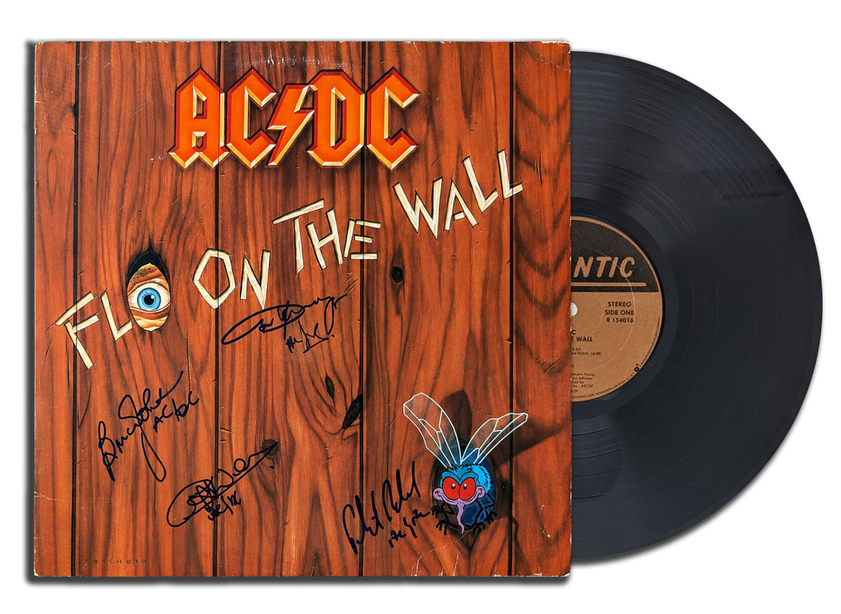 AC/DC Signed Vinyl Record - Autographed Fly on the Wall LP - JSA LOA