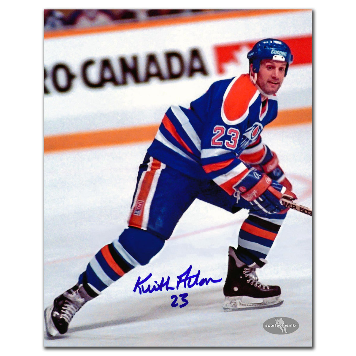 Keith Acton Edmonton Oilers Autographed 8x10 - Sport Authentix Inc