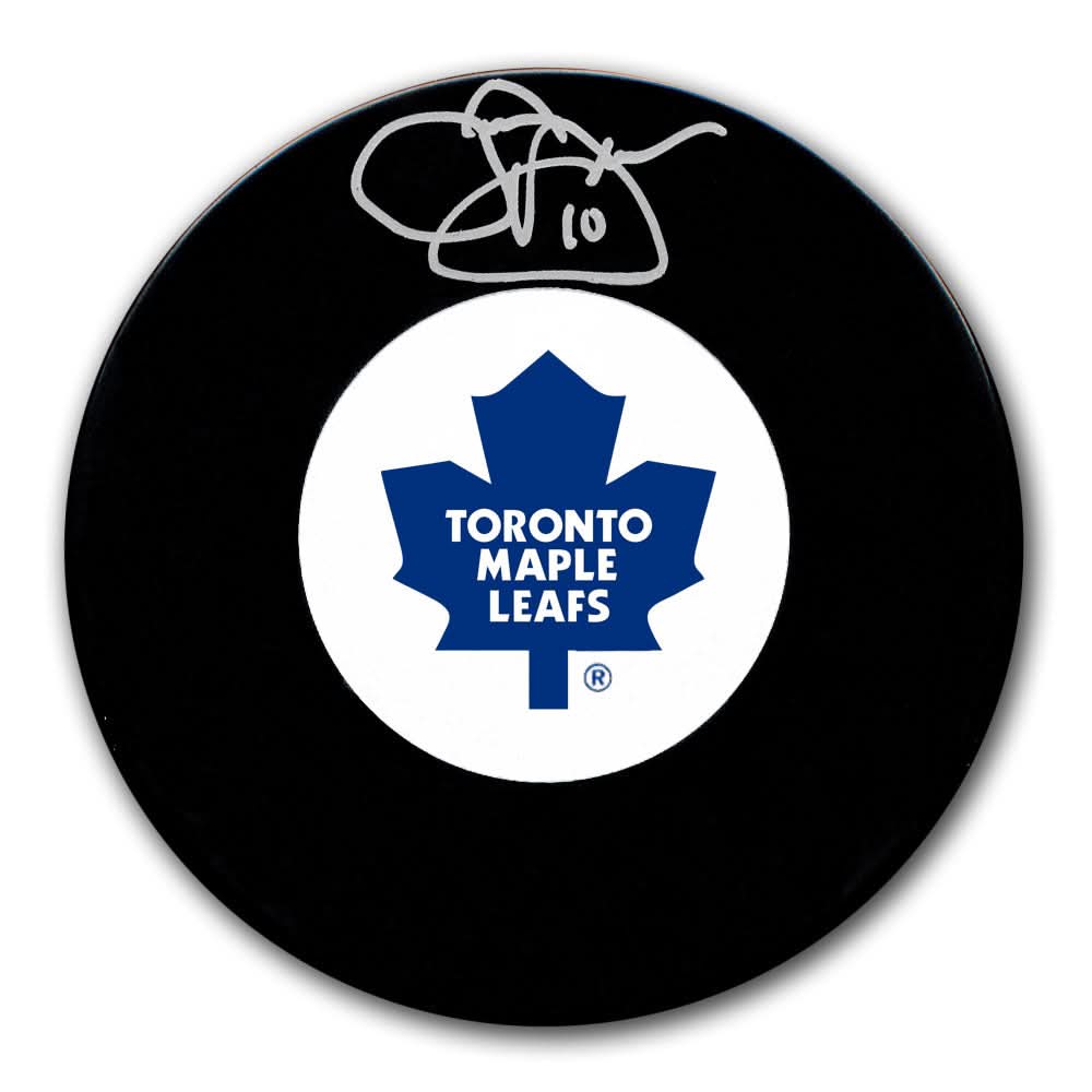 Authentic John Anderson Toronto Maple Leafs Autographed Puck - SportAuthentix