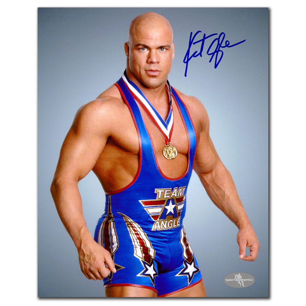 Kurt Angle WWE Wrestling TEAM ANGLE Autographed 8x10