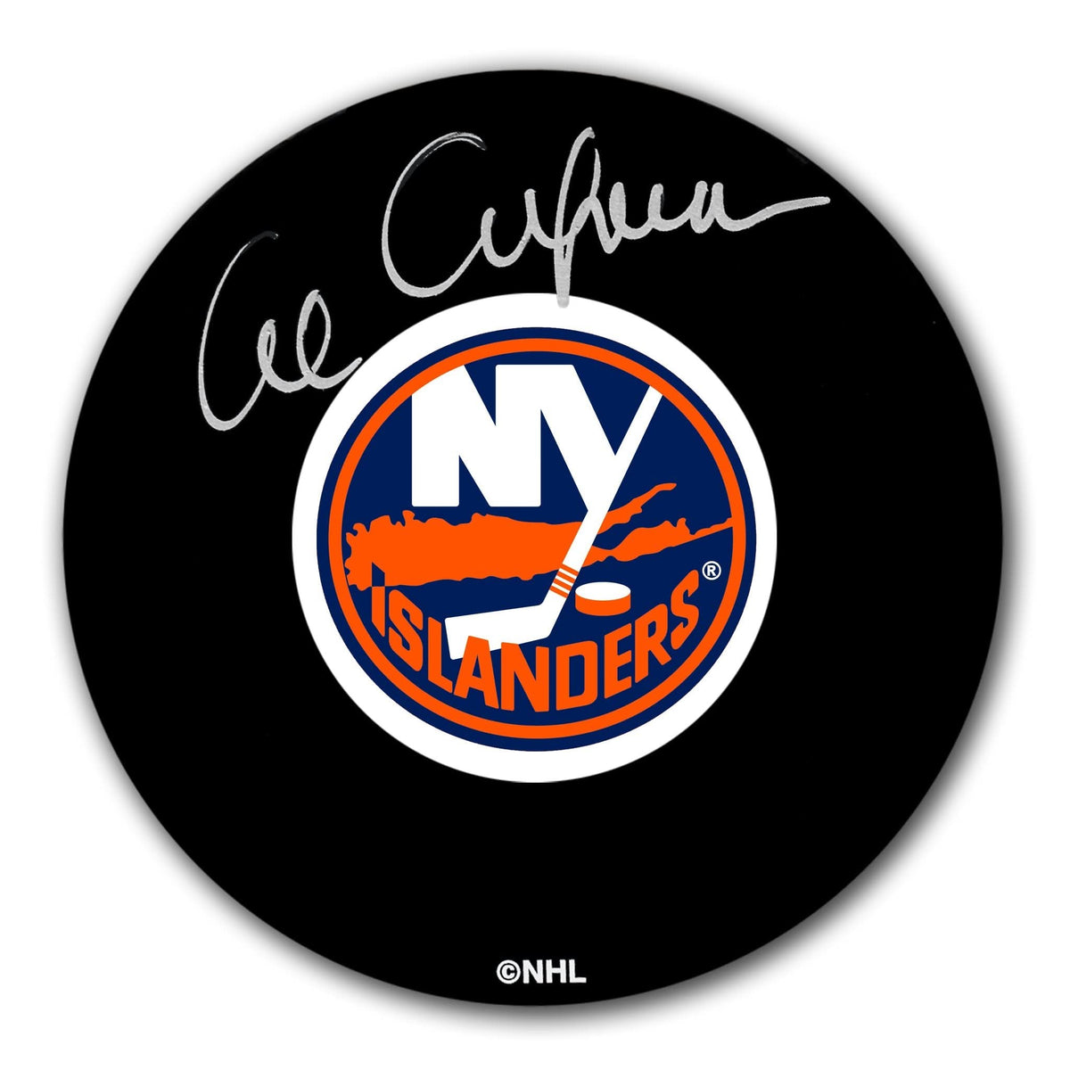 Authentic Al Arbour New York Islanders Autographed Puck - SportAuthentix