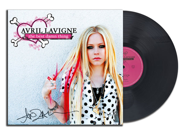 Avril Lavigne a signé l'album vinyle autographié THE BEST DAMN THING