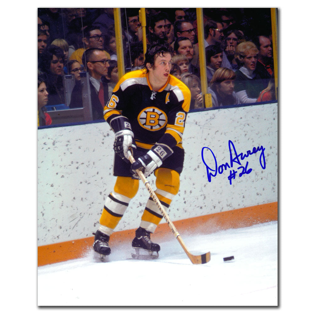 Don Awrey, Bruins de Boston, autographié 8x10
